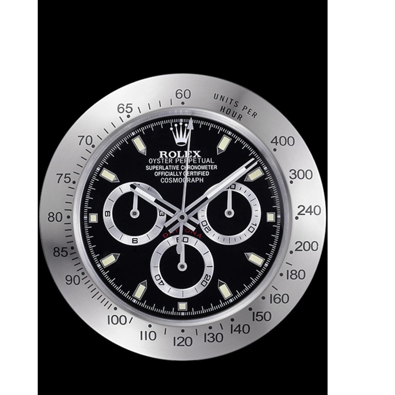 Rolex copies cheap Clock Cosmograph Silver-Black Wall Rolex Daytona 621909 0619